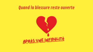 Blessure après infidélité symbolisée par un cœur brisé