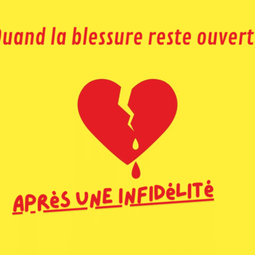 Blessure après infidélité symbolisée par un cœur brisé